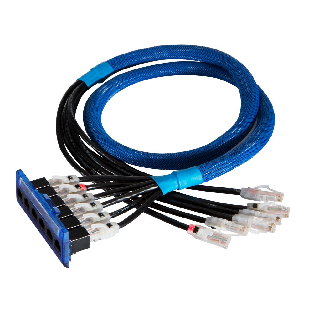 Cat6 patch cable UTP LED design Traceable patch cable  Advanced Fiber  Cabling & Data Center Infrastructure from CRXCONEC